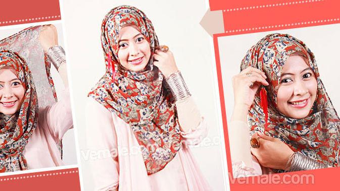Tutorial Pashmina Chiffon Motif Untuk Penampilan Casual Beauty Fimela Com
