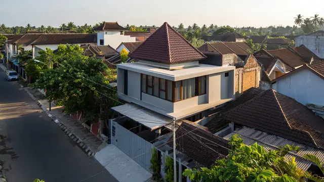 Desain Rumah Atap Limasan Modern yang Cocok untuk Tinggal di Perkotaan/Ilustrasi AI