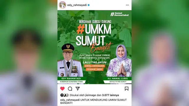 Gubernur Sumut, Edy Rahmayadi