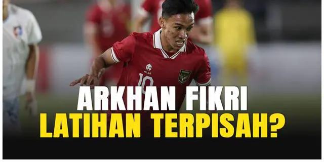 VIDEO: Arkhan Fikri Latihan Terpisah Jelang Timnas Indonesia U-23 Vs Malaysia