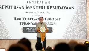 Pemerintah Tetapkan 13 Juli Hari Kepercayaan terhadap Tuhan yang Maha Esa