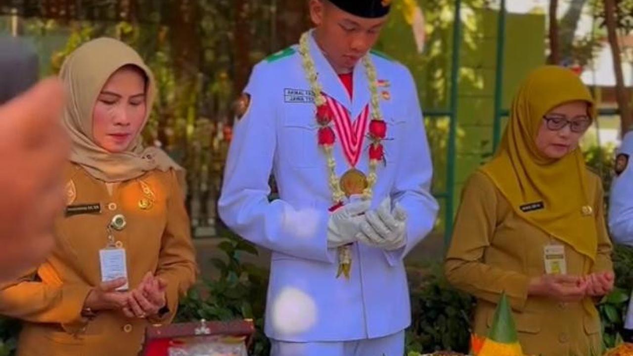 Viral, Ini Momen Penyambutan Akmal Faiz Paskibraka Nasional 2024 Asal Semarang