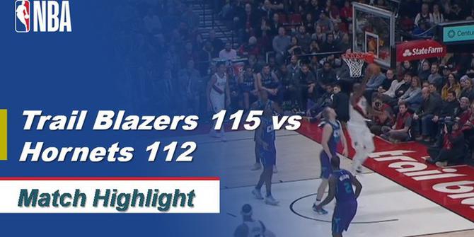 VIDEO: Highlights NBA 2019-2020, Portland Trail Blazers Vs Charlotte Hornets 115-112