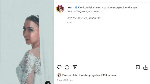 Ratu Rizky Nabila (Foto: Instagram/@raturn)