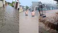 Banjir Rendam Sejumlah Kecamatan di Bandar Lampung, 1 Mobil Hanyut Terbawa Arus