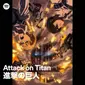 Playlist Attack on Titan di Spotify (Spotify)