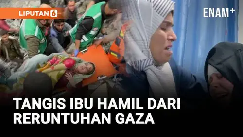 VIDEO: Ibu Hamil Diselamatkan dari Reruntuhan Serangan di Gaza