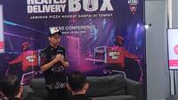Bukan Perusahaan Internasional, Pizza Hut Gandeng SMK Membuat Kotak Pemanas untuk Antar Makanan. (Liputan6.com/Henry)