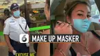Aksi kurang terpuji ditunjukkan oleh dua orang bule ini ketika menggunakan make up mirip masker dan mengelabui satpam. Beruntung kedua bule itu berhasil ditangkap.
