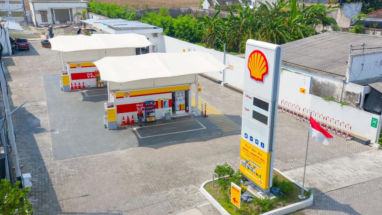 SPBU Shell Modular komersial pertama di Indonesia, terletak di Jombang, Jawa Timur. (Dok Shell)