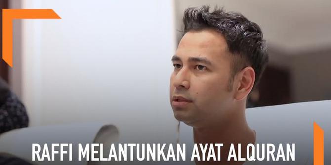 VIDEO: Raffi Ahmad Dibimbing Saat Lantunkan Ayat Alquran