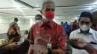 Orang nomer satu Di Jawa Tengah usai menghadiri Upacara Pelantikan dan Pengambilan Sumpah/janji jabatan di gedung Grahadhika Bhakti