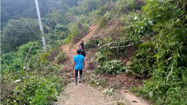 Longsor di Solok
