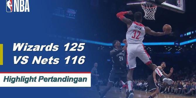 Cuplikan Pertandingan NBA : Wizards 125 vs Nets 116