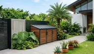 10 Ide Tempat Sampah Outdoor Anti Kehujanan yang Tetap Menyatu dengan Desain Rumah