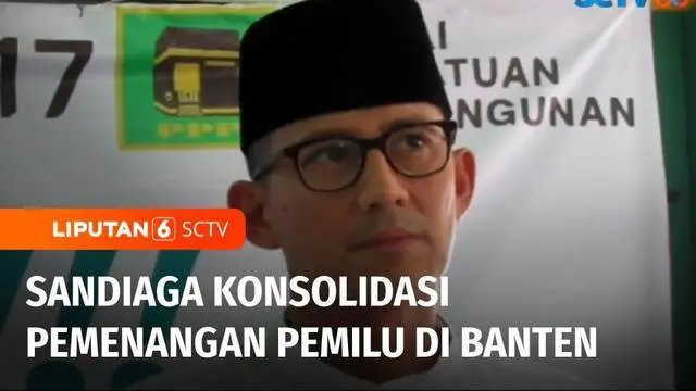 Ketua Bapilu PPP Sandiaga Uno mendatangi Kantor DPW PPP Banten untuk memimpin konsolidasi pemenangan pemilu dengan Bapilu PPP Banten.