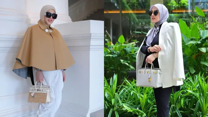 8 Trik Fashion Syahrini Tutupi Baby Bump Sebelum Resmi Umumkan Kehamilan