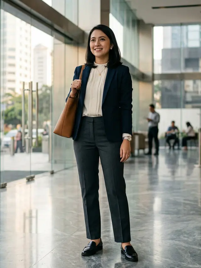 Model Celana Panjang Wanita Bahan Kain (Foto: Gemini AI)