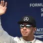 Pembalap Mercedes Lewis Hamilton hanya finis di peringkat keenam GP Hungaria di Sirkuit Hungaroring, Minggu (26/7/2015). (ANDREJ ISAKOVIC / AFP)