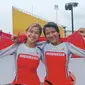 Dua atlet sepeda bmx Indonesia memperembahkan emas dan perunggu di Asian Games 2023 Hangzhou (PB ISSI/NICK HANOATUBUN)