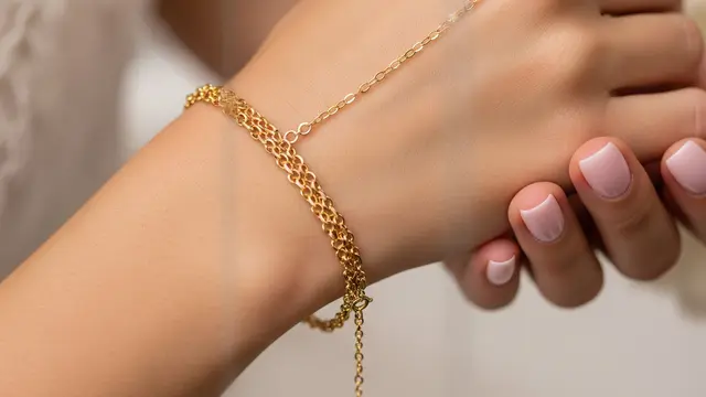 9 Model Gelang Emas 5 Gram Rantai Kecil untuk Acara Pernikahan