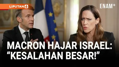 Macron Hajar Israel, "Serangan Darat Gaza Kesalahan Besar!"