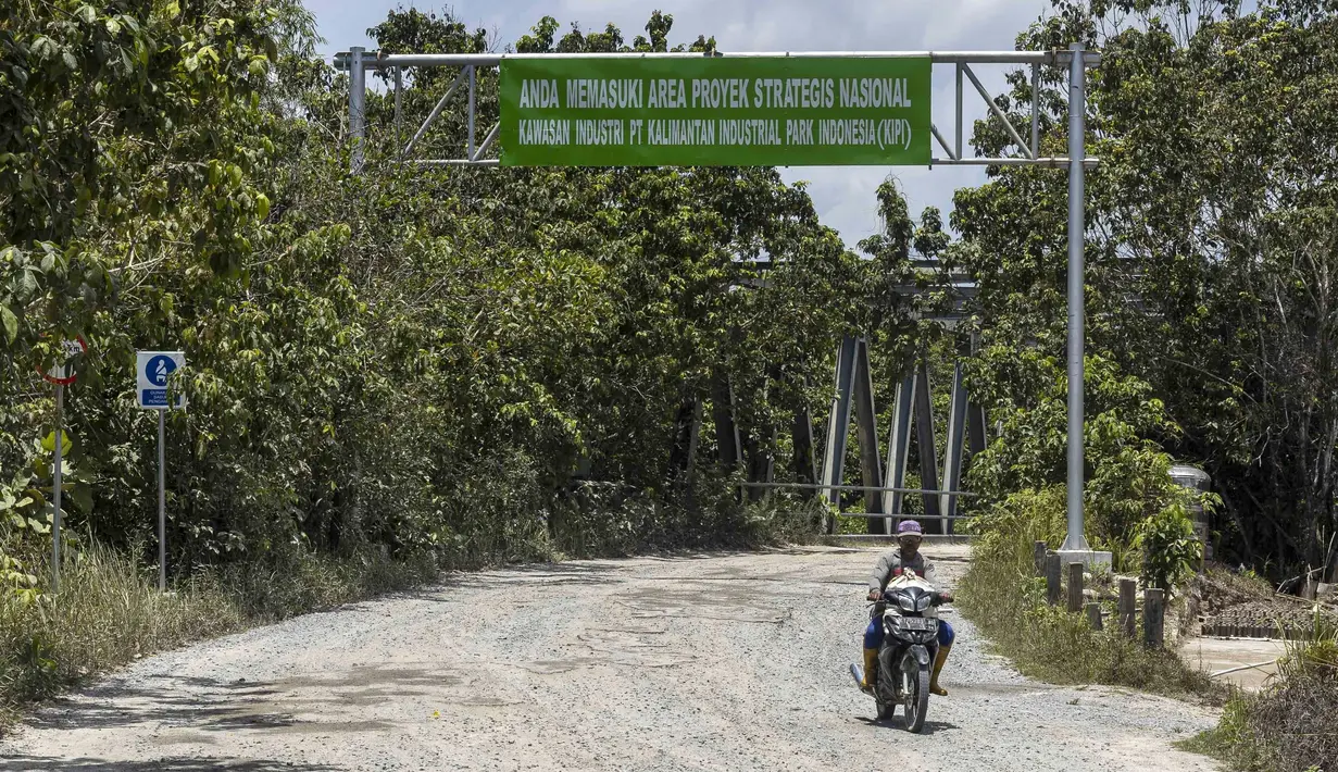 Kalimantan Industrial Park adalah “proyek strategis nasional” yang bertujuan menjadikan Indonesia sebagai produsen utama sumber daya strategis. (AP Photo/Yusuf Wahil)