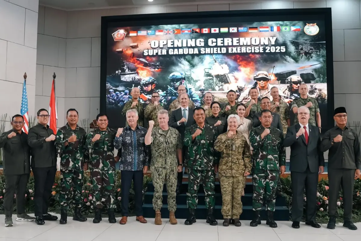 Tahun ini, Latihan Super Garuda Shield (XSGS) 2025 melibatkan aset dan personel dari 13 negara, dengan berbagai rangkaian latihan yang digelar di sejumlah lokasi di Indonesia (Dok. SAF).