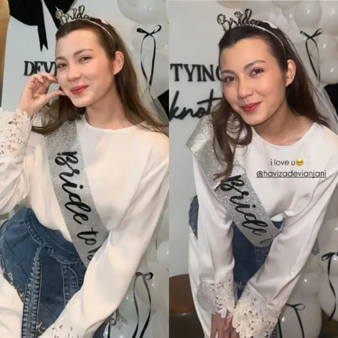 Haviza Devi Anjani Tampil saat Diberi Kejutan Bridal Shower