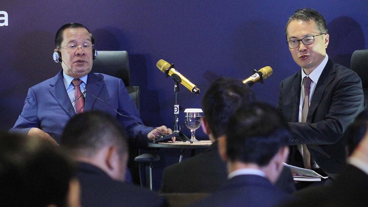 FOTO: Kuliah Kepemimpinan Presiden Senat Kamboja Hun Sen