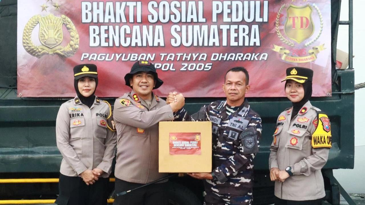 Peduli Bencana Sumatera, Paguyuban Tathya Dharaka Akpol 2005 Kirimkan Ribuan Sembako