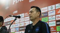 Pelatih PSIS Semarang, Sergio Alexandre dalam sesi jumpa pers sebelum lama melawan Persis Solo, Senin (20/6/2022). (Dok. PSIS Semarang)
