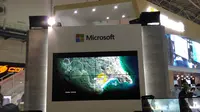 Papan Nama Booth Microsoft di Computex 2017. Liputan6.com/Mochamad Wahyu Hidayat