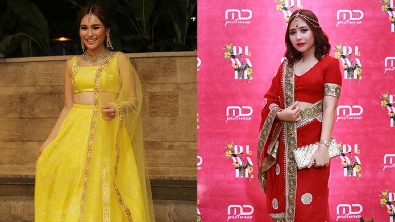 Seleb pakai baju sari India