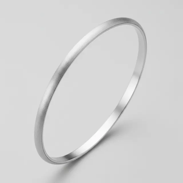 Desain Gelang Bangle Tipis dengan Finishing Matte Kekinian