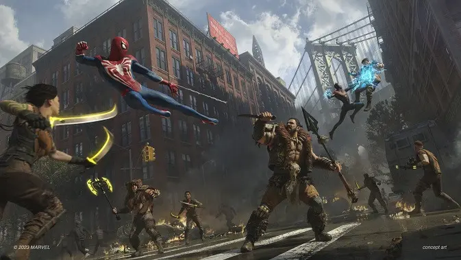 Insomniac Games resmi mengungkap jadwal rilis game Marvel's Spider-Man 2 yang tersedia eksklusif di PS5. (Dok: Insomniac Game).