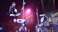 Penampilan robot striptis di Las Vegas (sumber: getty images)