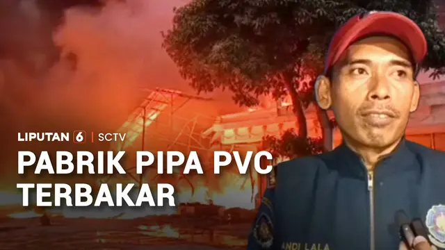 Pabrik Pipa PVC Terbakar