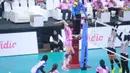 Tim putri Jakarta Pertamina Enduro menutup putaran satu dengan manis usai mengalahkan Yogya Falcons 3-0 (25-17, 25-14, 25-17), pada lanjutan seri ketiga putaran pertama PLN Mobile Proliga 2025 di GOR Ken Arok Malang, Minggu (19/1/2025). (Dok. PBVSI)