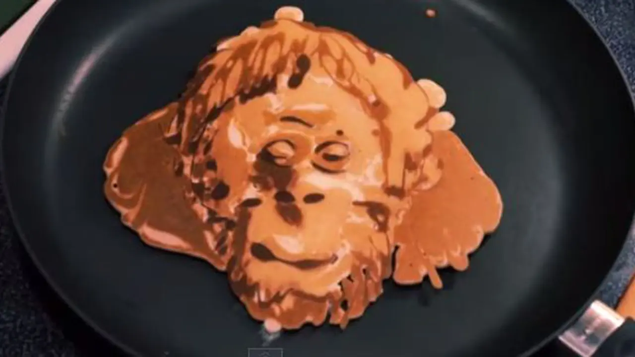 Kue Pancake Orangutan jadi Viral di YouTube 