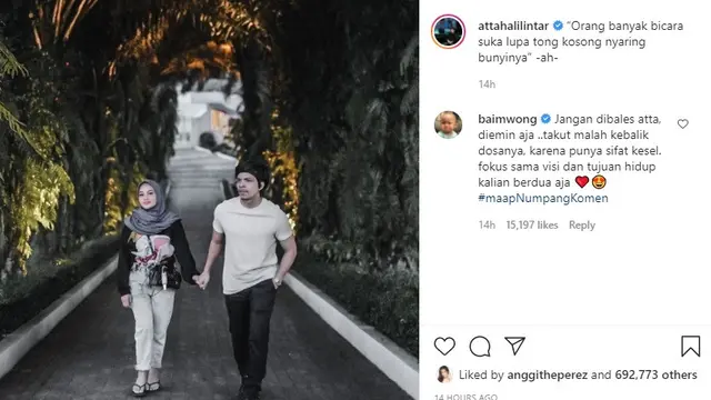 Atta Halilintar - Aurel Hermansyah (Foto: Instagram/@attahalilintar)