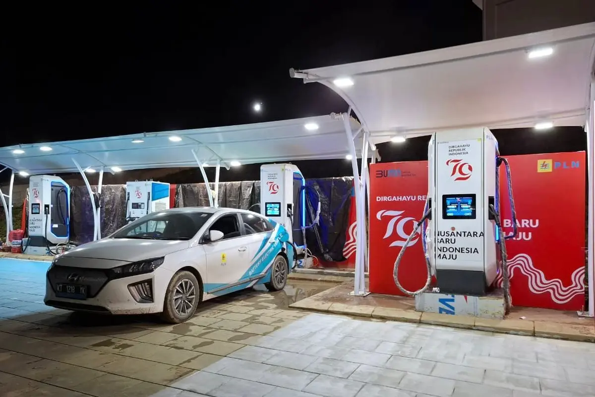 Mantap! 18 Unit SPKLU PLN Siap Layani Kendaraan Listrik HUT RI ke 79 di IKN