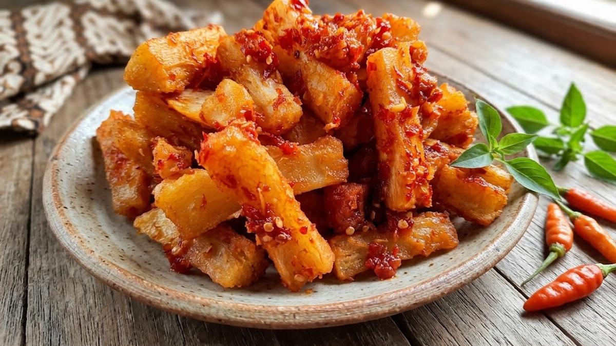 Resep Ubi Goreng Bumbu Balado, Camilan Renyah Pedas yang Bikin Susah Berhenti