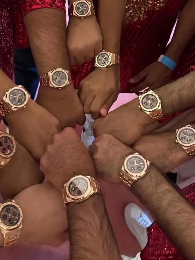 Potret Jam Tangan Berlapis Emas Seharga Rp3 Miliar yang Dihadiahkan Anant Ambani untuk Para Groomsmen Pernikahannya
