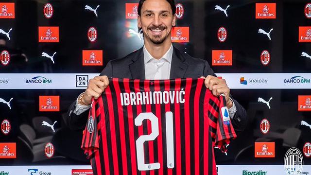 Balik ke AC Milan, Ibrahimovic Pakai Nomor 21