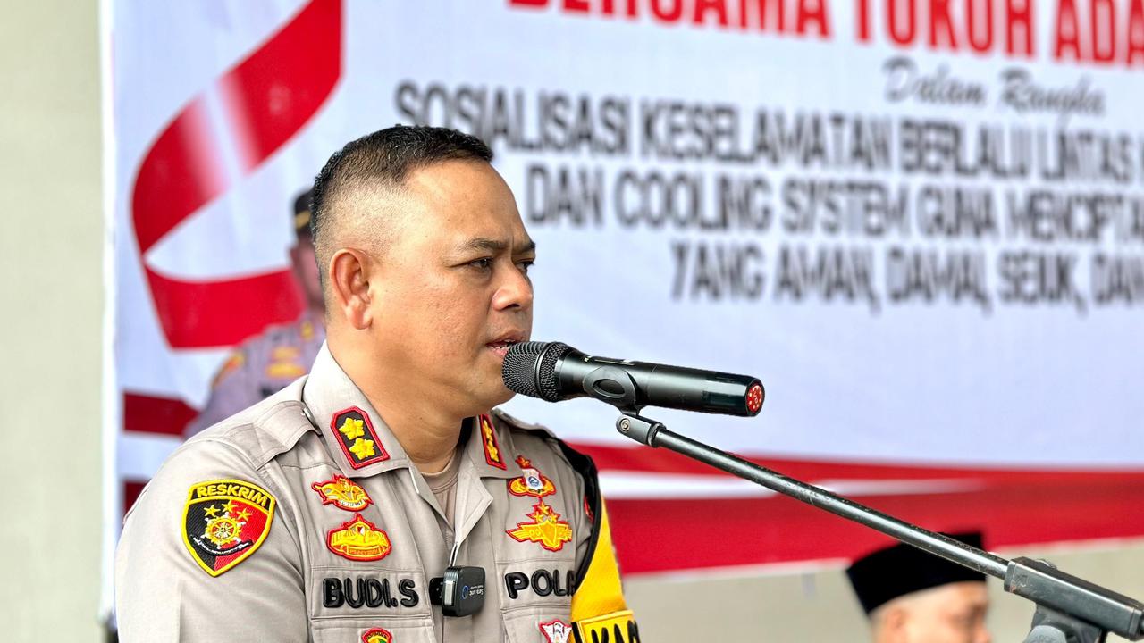 Kapolres Rohul Sosialisasikan Pilkada Damai dan Safety Riding