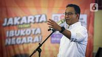 Dia mencontohkan dirinya sempat kesulitan dalam melepas kepemilikan saham pabrik bir Pemerintah Provinsi DKI Jakarta. Mantan Gubernur DKI Jakarta itu menyebut keputusan soal saham bir tidak dipegang oleh partai pengusungnya. (Liputan6.com/Faizal Fanani)