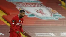 6. Georginio Wijnaldum - Gelandang kreatif asal Belanda ini menjadi pemain andalan Liverpool sejak dilabuhkan pada tahun 2016. Wijnaldum menyumbangkan 4 gol dari 37 penampilannya bersama Liverpool di Premier League musim 2019/2020. (AFP/Phil Noble/pool)