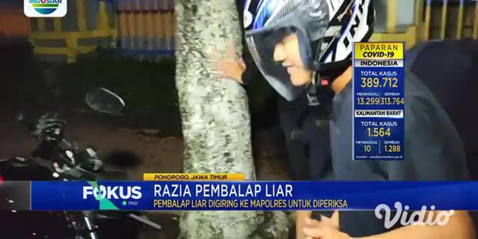 VIDEO: Polisi Razia Pembalap Liar di Ponorogo