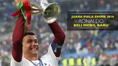 Usai membawa Portugal menjuarai Piala Eropa 2016, Cristiano Ronaldo membeli mobil mewah Bugatti Veyron.